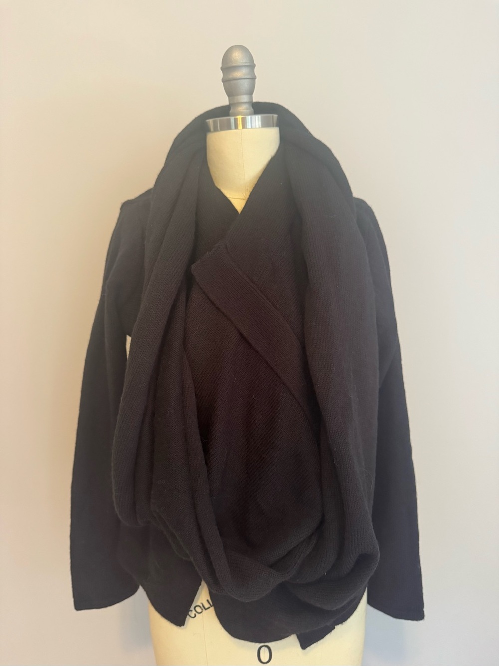Black Cowl Neck Sweater
